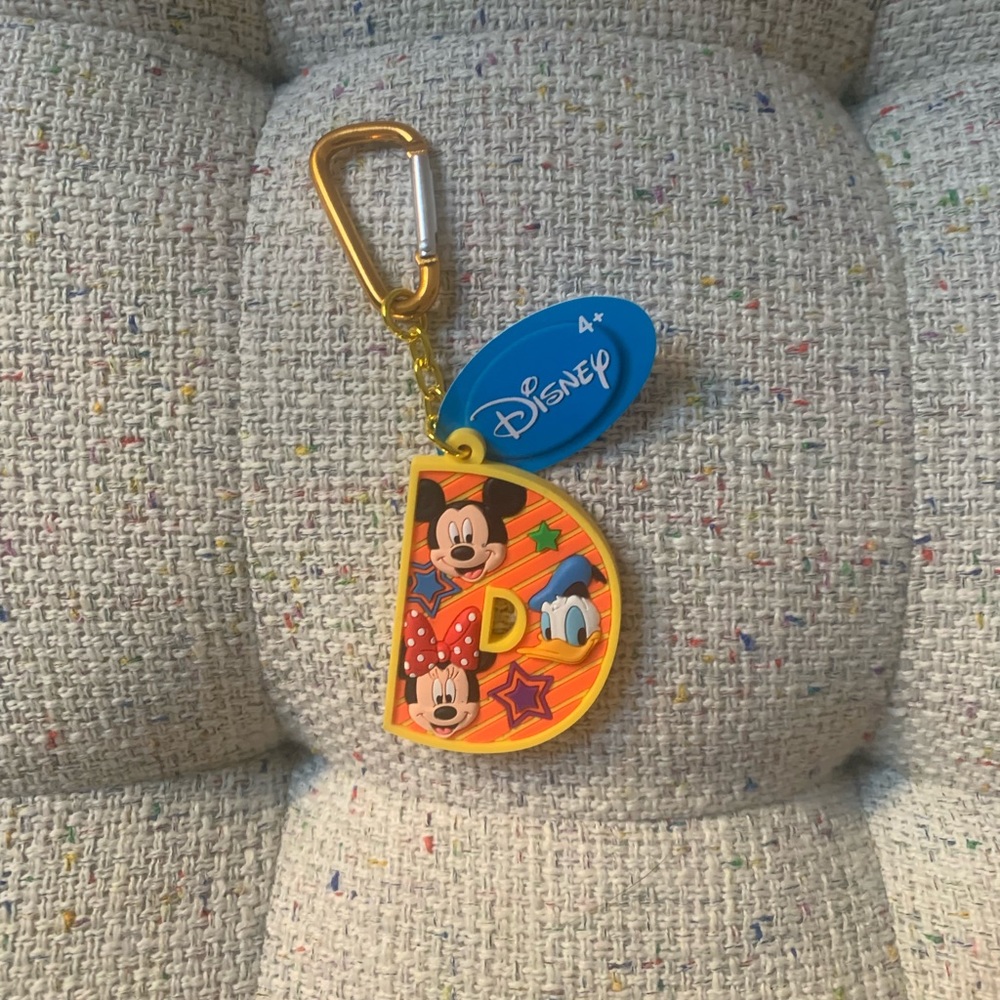 Mickey and Friends Letter D Laser Cut Keychain